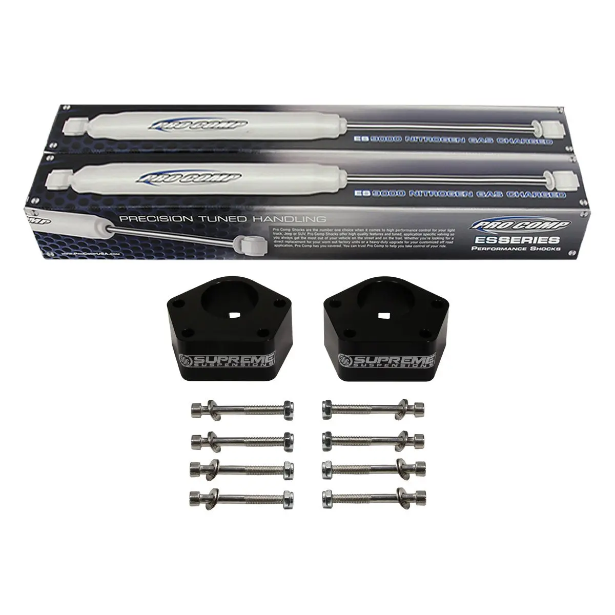 1986-1995 Toyota Ifs Pickup Front Suspension Lift Kit & Extended Pro Comp Shocks 4Wd 1