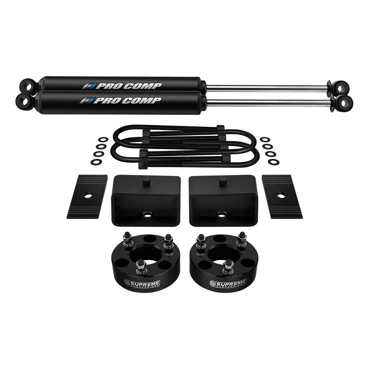 2006-2008 Dodge Ram 1500 Full Suspension Lift Kit With Rear Pro Comp Pro-X Shocks And Axle Shims 4Wd 2