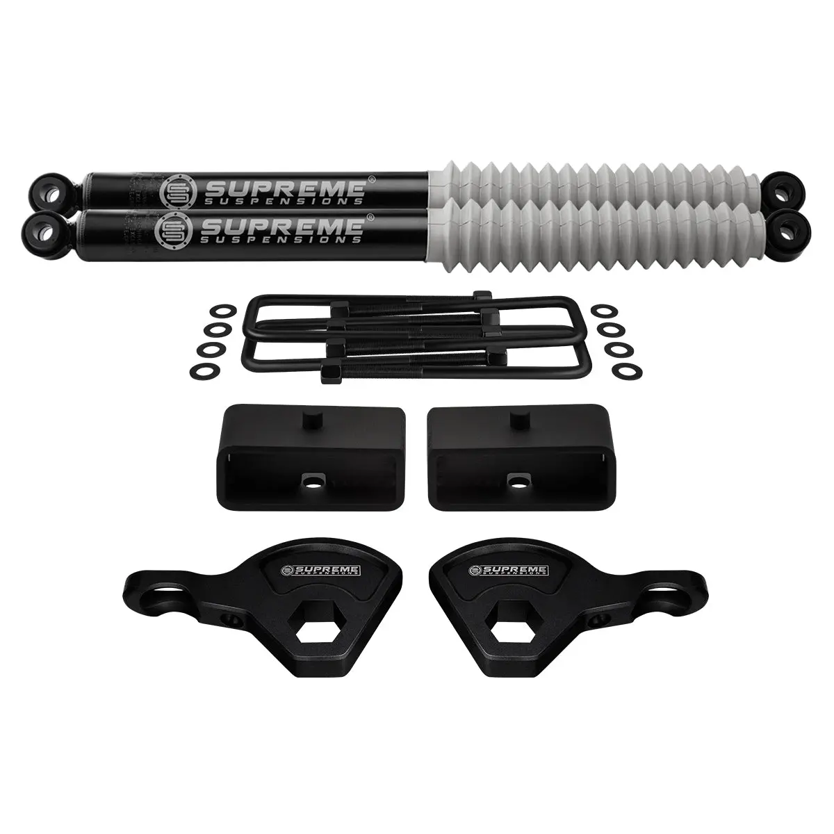 1987-2004 Dodge Dakota Full Suspension Lift Kit With Supreme Suspensions Max Performance Rear Shocks 4Wd 1