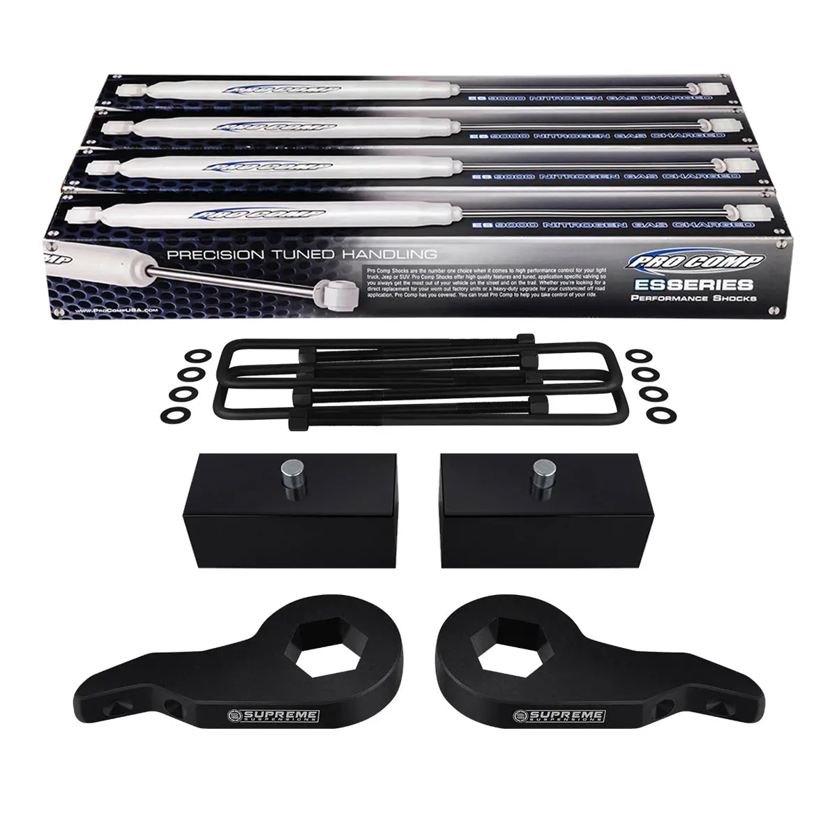 1988-1999 Chevy K2500 Full Suspension Lift Kit & Extended Pro Comp Shocks 4Wd 4X4 3