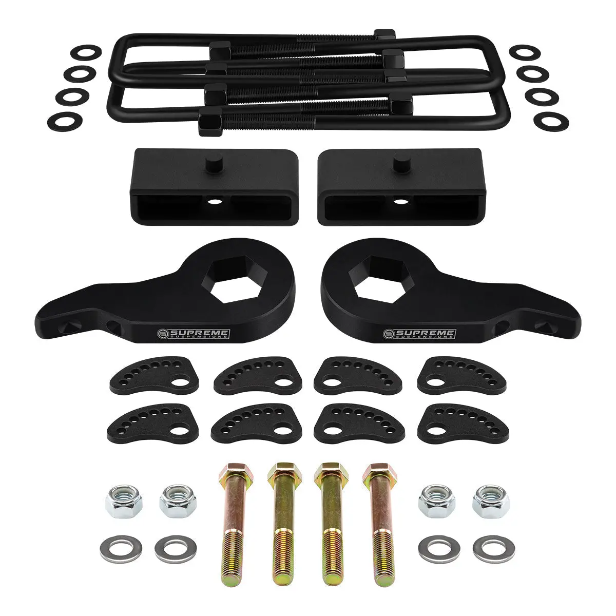 2001-2010 Gmc Sierra 3500Hd Full Lift Kit + Upper Arm Camber/Caster Alignment Kit 1