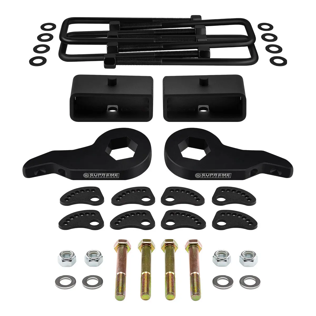 2000-2010 Chevrolet Silverado 2500Hd Full Lift Kit + Upper Arm Camber/Caster Alignment Kit 2