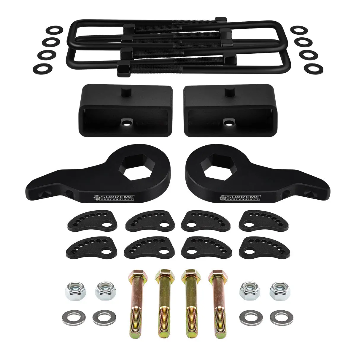 2000-2010 Gmc Sierra 2500 Full Lift Kit + Upper Arm Camber/Caster Alignment Kit 2