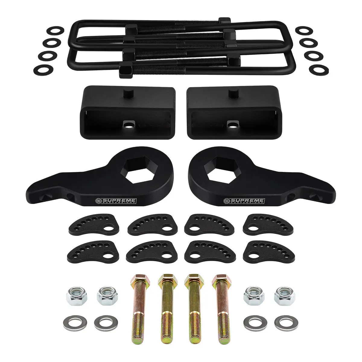2000-2010 Gmc Sierra 2500Hd Full Lift Kit + Upper Arm Camber/Caster Alignment Kit 2
