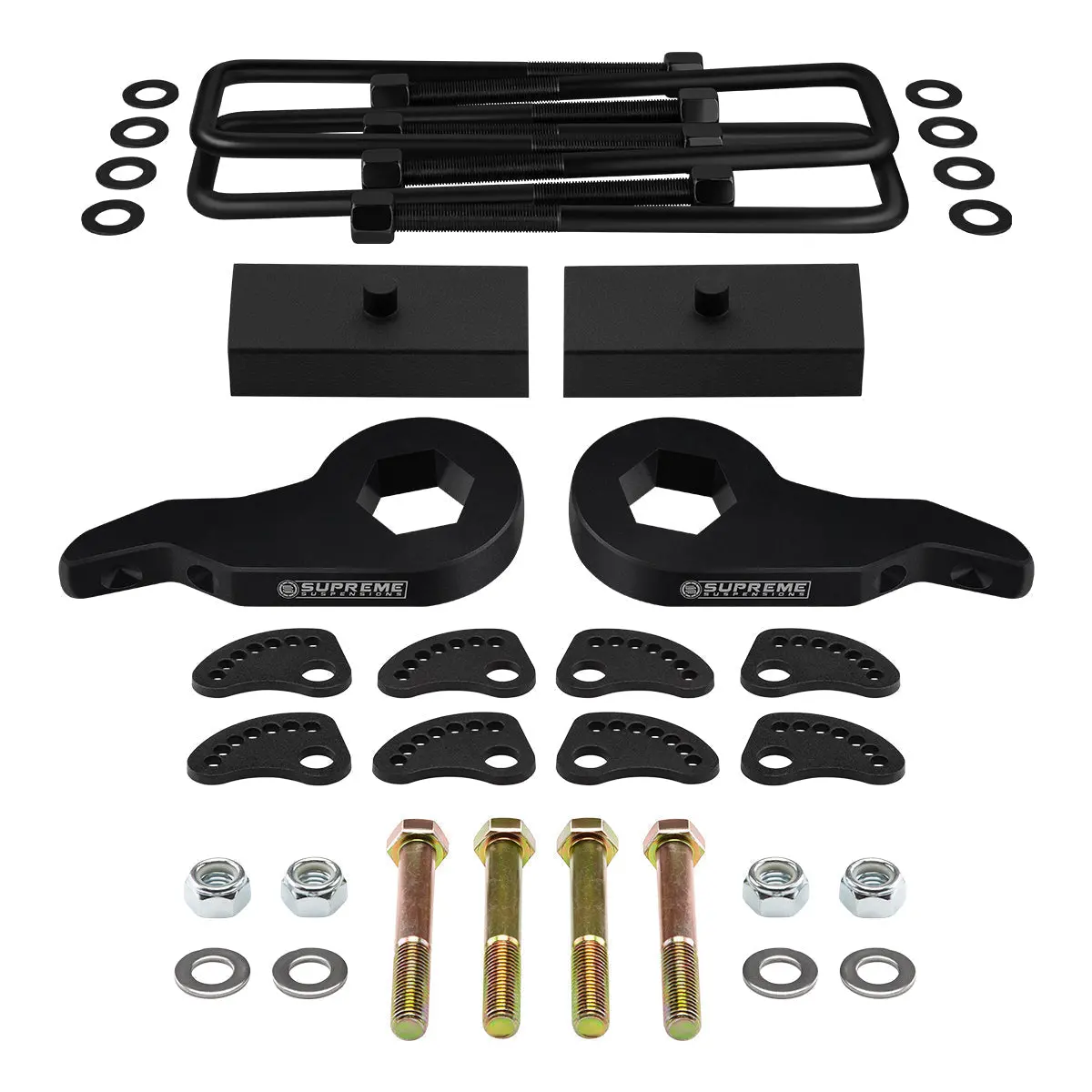 2001-2010 Chevrolet Silverado 3500 Full Lift Kit + Upper Arm Camber/Caster Alignment Kit 3
