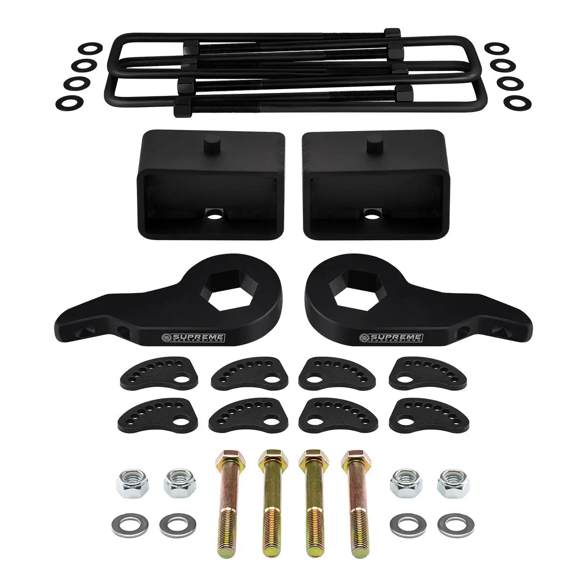 2000-2010 Gmc Sierra 2500Hd Full Lift Kit + Upper Arm Camber/Caster Alignment Kit 4