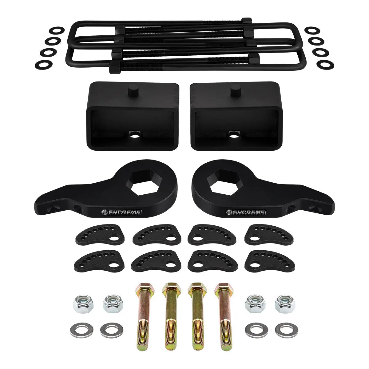 2001-2010 Chevrolet Silverado 3500 Full Lift Kit + Upper Arm Camber/Caster Alignment Kit 4