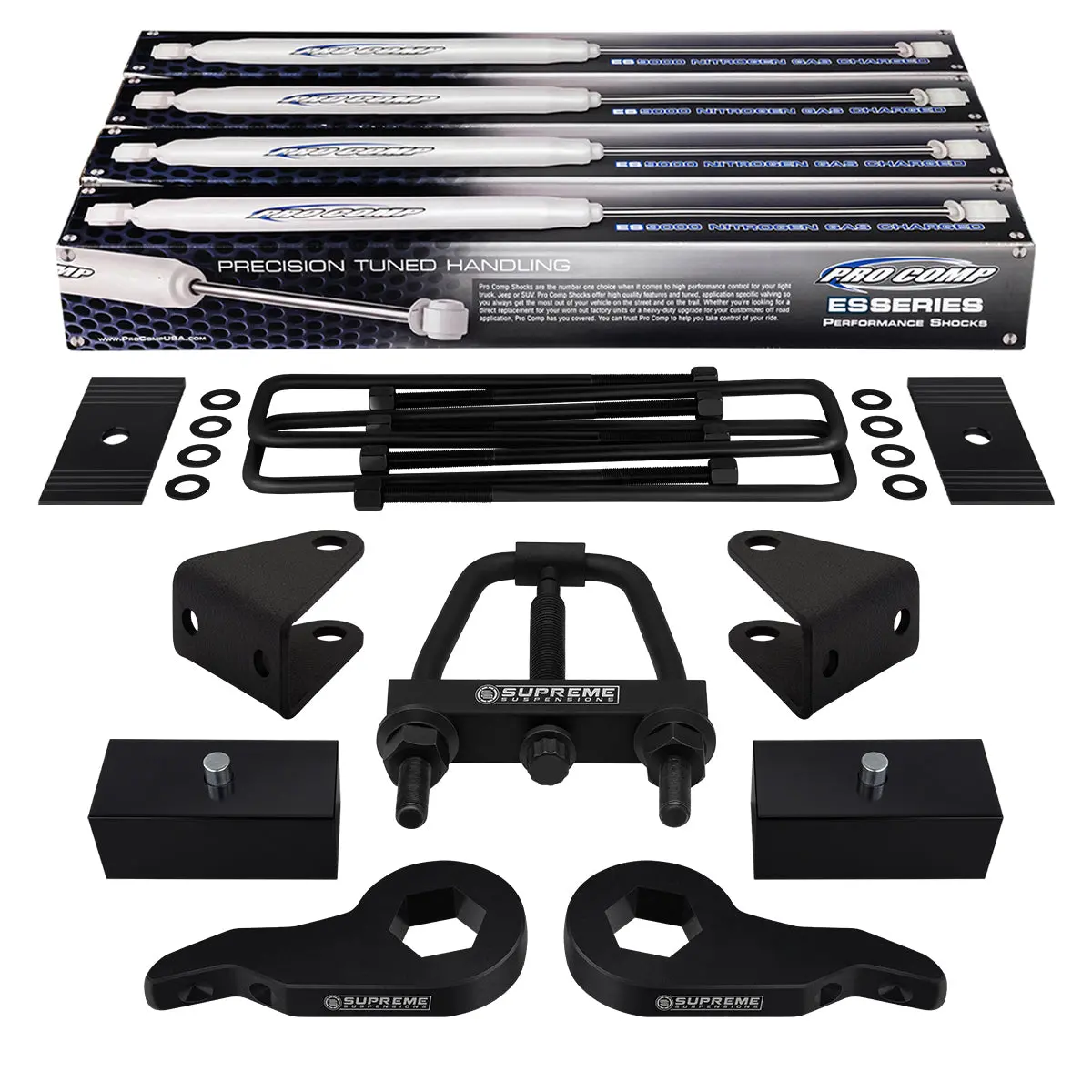 2000-2013 Chevy Suburban 1500 Full Suspension Lift Kit, Shims, Tool & Extended Pro Comp Shocks 4Wd 4X4 1