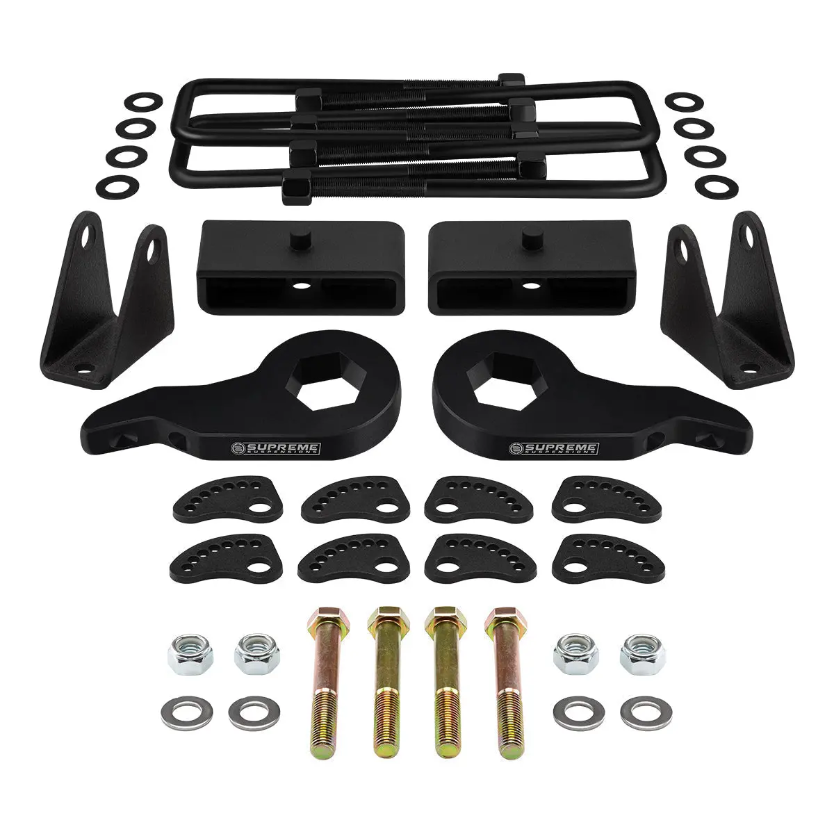 2001-2010 Chevrolet Silverado 3500Hd Full Lift Kit Includes Camber/Caster Alignment Kit + Shock Extenders 1