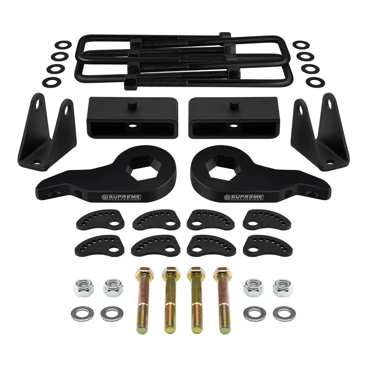 2001-2010 Chevrolet Silverado 3500 Full Lift Kit Includes Camber/Caster Alignment Kit + Shock Extenders 1