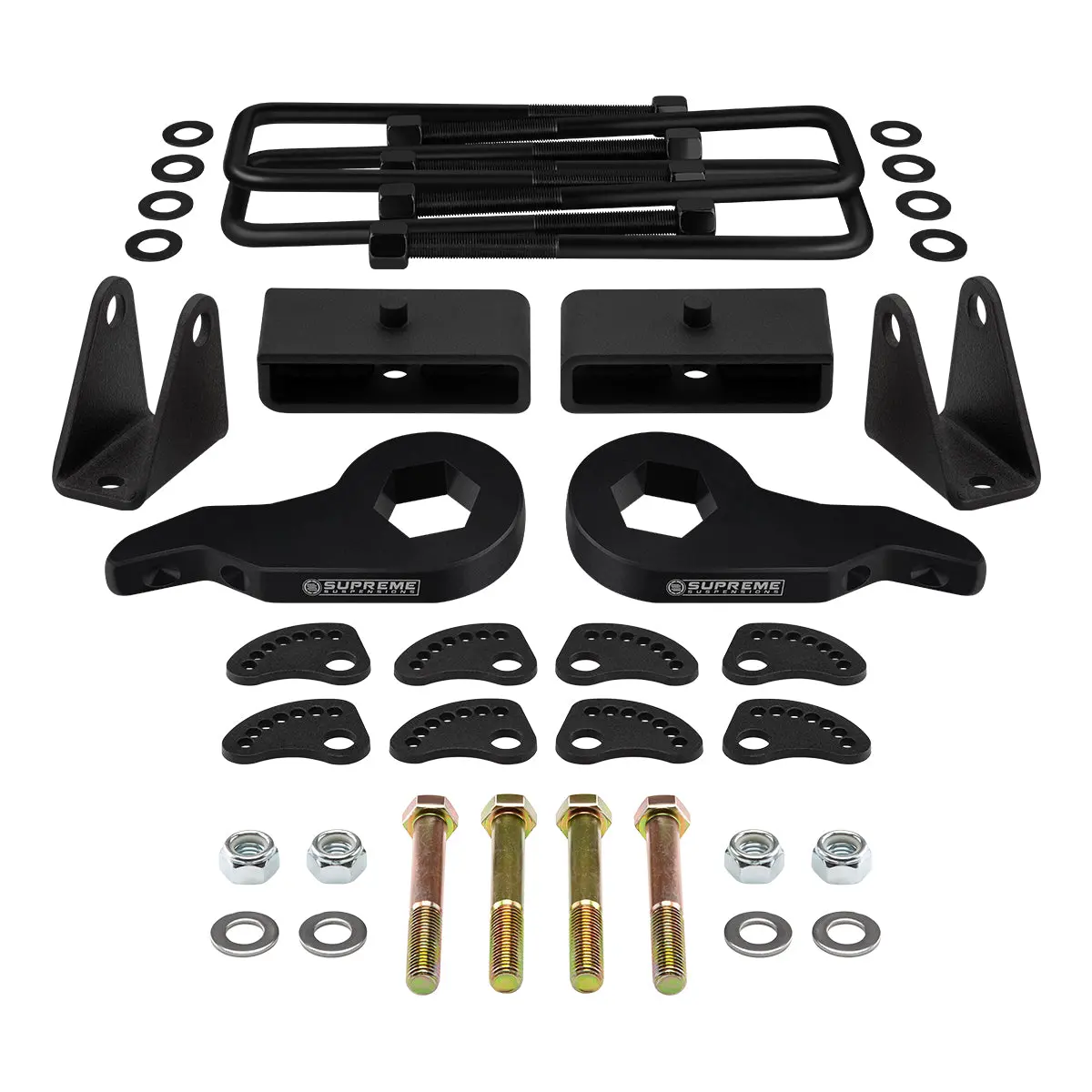 2000-2013 Gmc Yukon Xl 2500 Full Lift Kit Includes Camber/Caster Alignment Kit + Shock Extenders 1