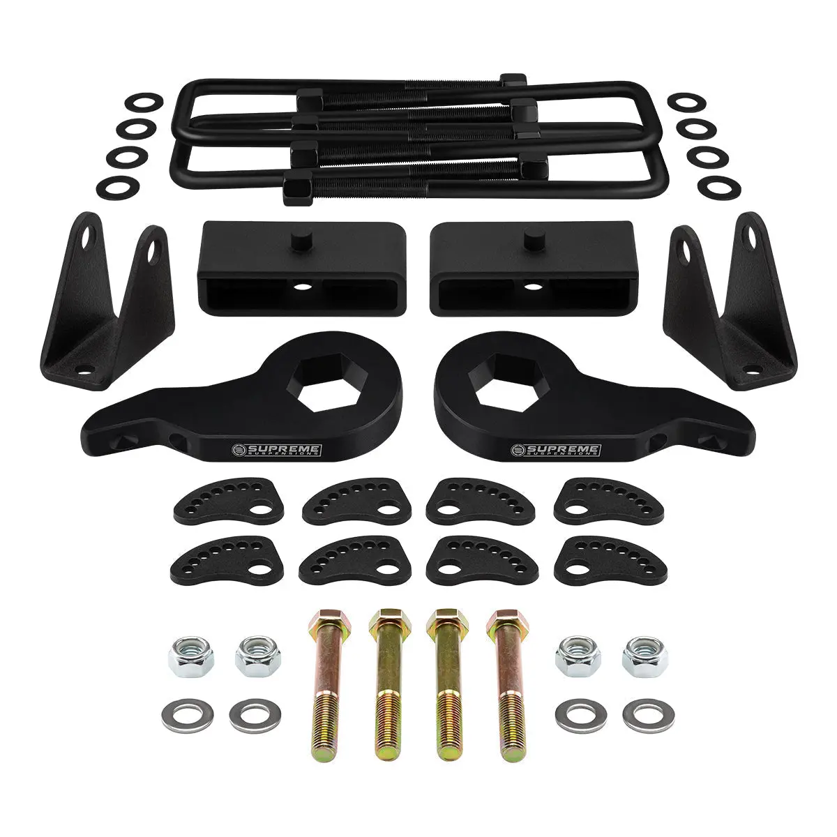 2000-2010 Gmc Sierra 2500Hd Full Lift Kit Includes Camber/Caster Alignment Kit + Shock Extenders 1