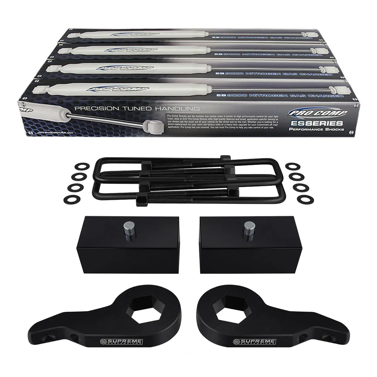 1992-1999 Gmc Yukon Full Suspension Lift Kit & Extended Length Pro Comp Shocks 4Wd 4X4 1