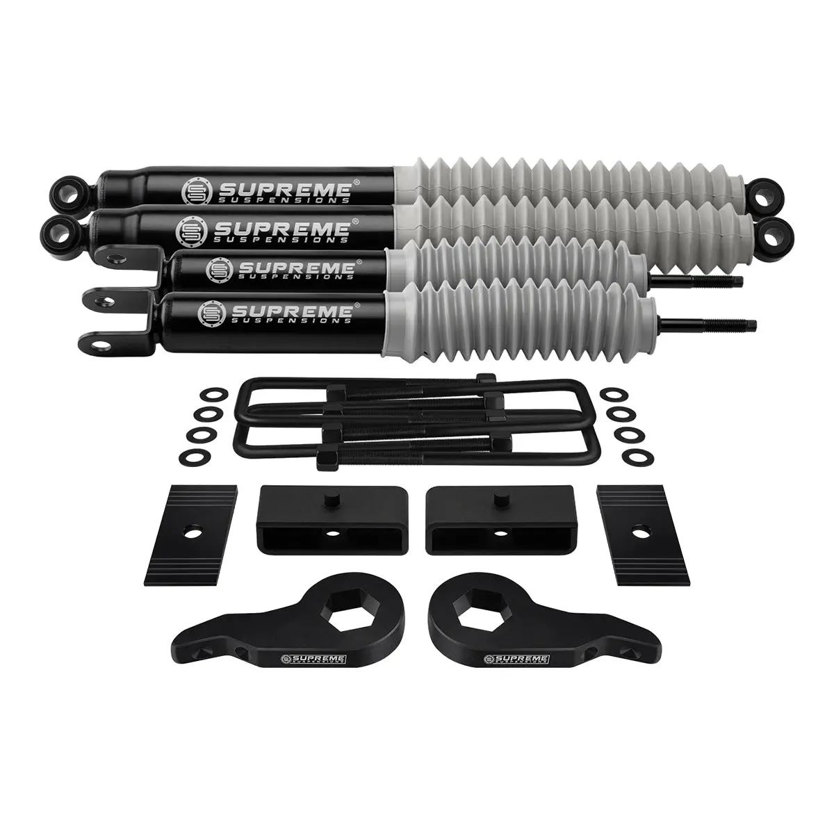 1999-2007 Chevrolet Silverado 1500 4Wd Full Suspension Lift Kit With Axle Shims & Max Performance Shocks 1