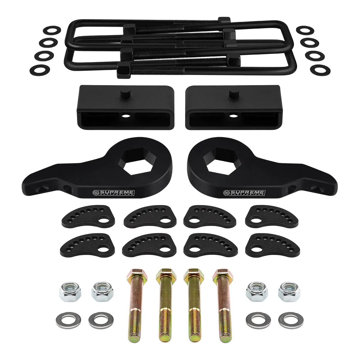 1999-2007 Gmc Sierra 1500 Full Lift Kit + Upper Arm Camber/Caster Alignment Kit 1