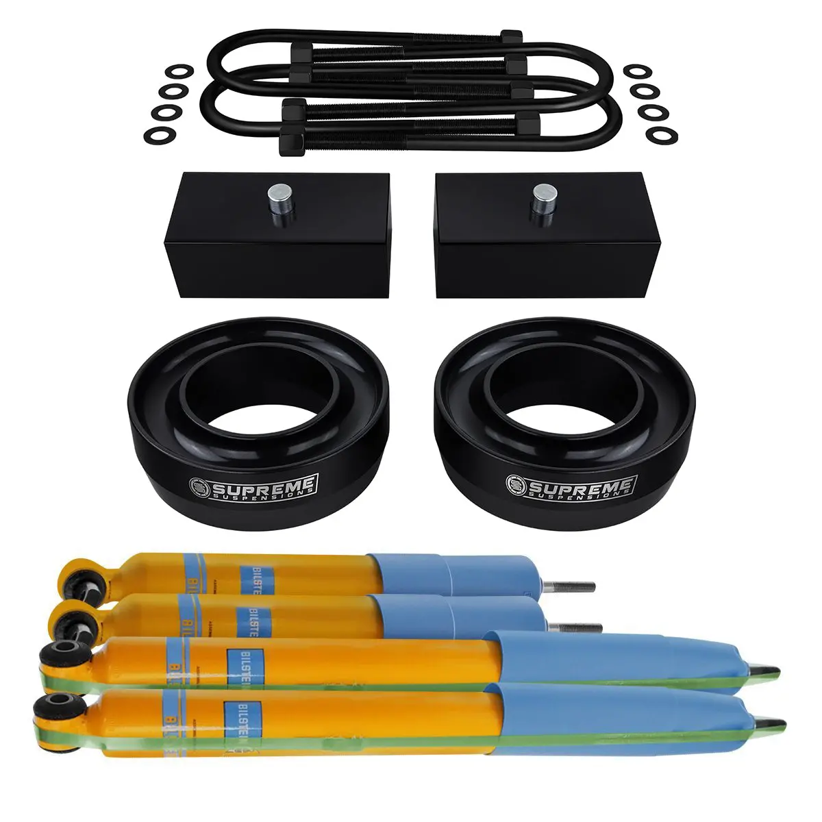 1997-2003 Ford F150 Full Coil Spacer Suspension Lift Kit & Bilstein Shocks 2Wd 4X2 1