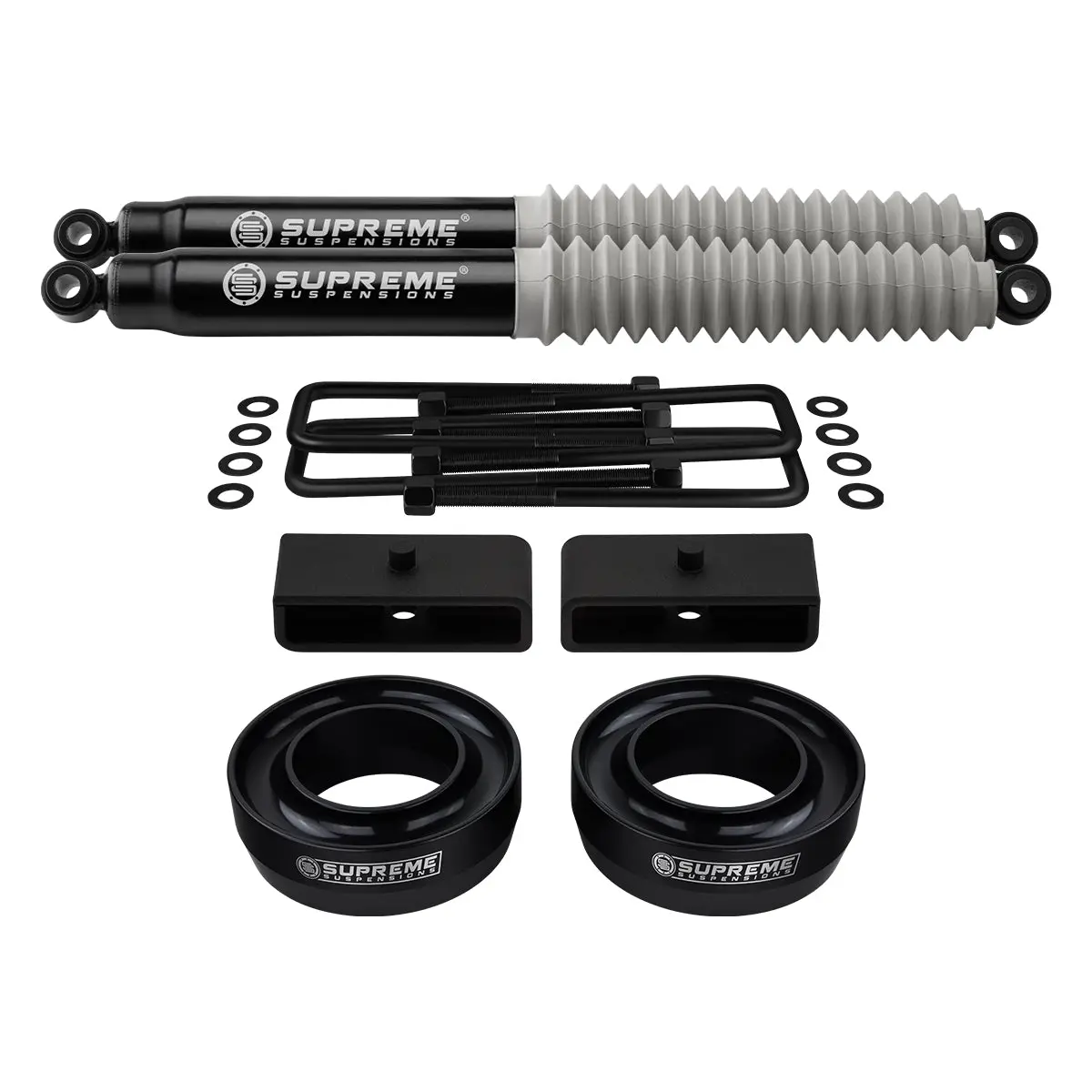 1999-2007 Classic Chevrolet Silverado 1500 Full Suspension Lift Kit With Supreme Suspensions Max Performance Rear Shocks 2Wd 4X2 1