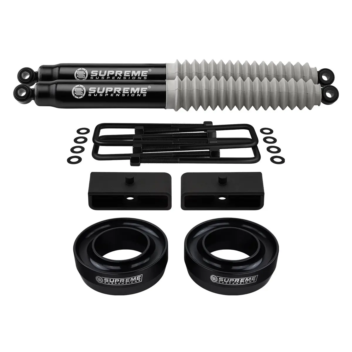 1999-2007 Classic Gmc Sierra 1500 Full Suspension Lift Kit With Supreme Suspensions Max Performance Rear Shocks 2Wd 4X2 1