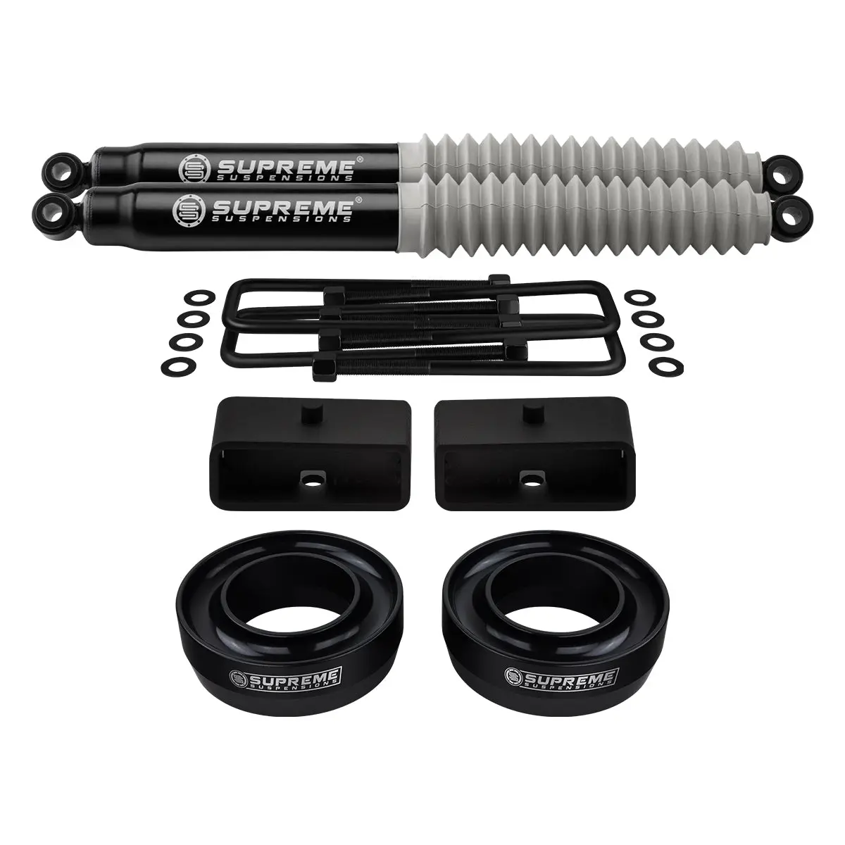 1999-2007 Classic Chevrolet Silverado 1500 Full Suspension Lift Kit With Supreme Suspensions Max Performance Rear Shocks 2Wd 4X2 2