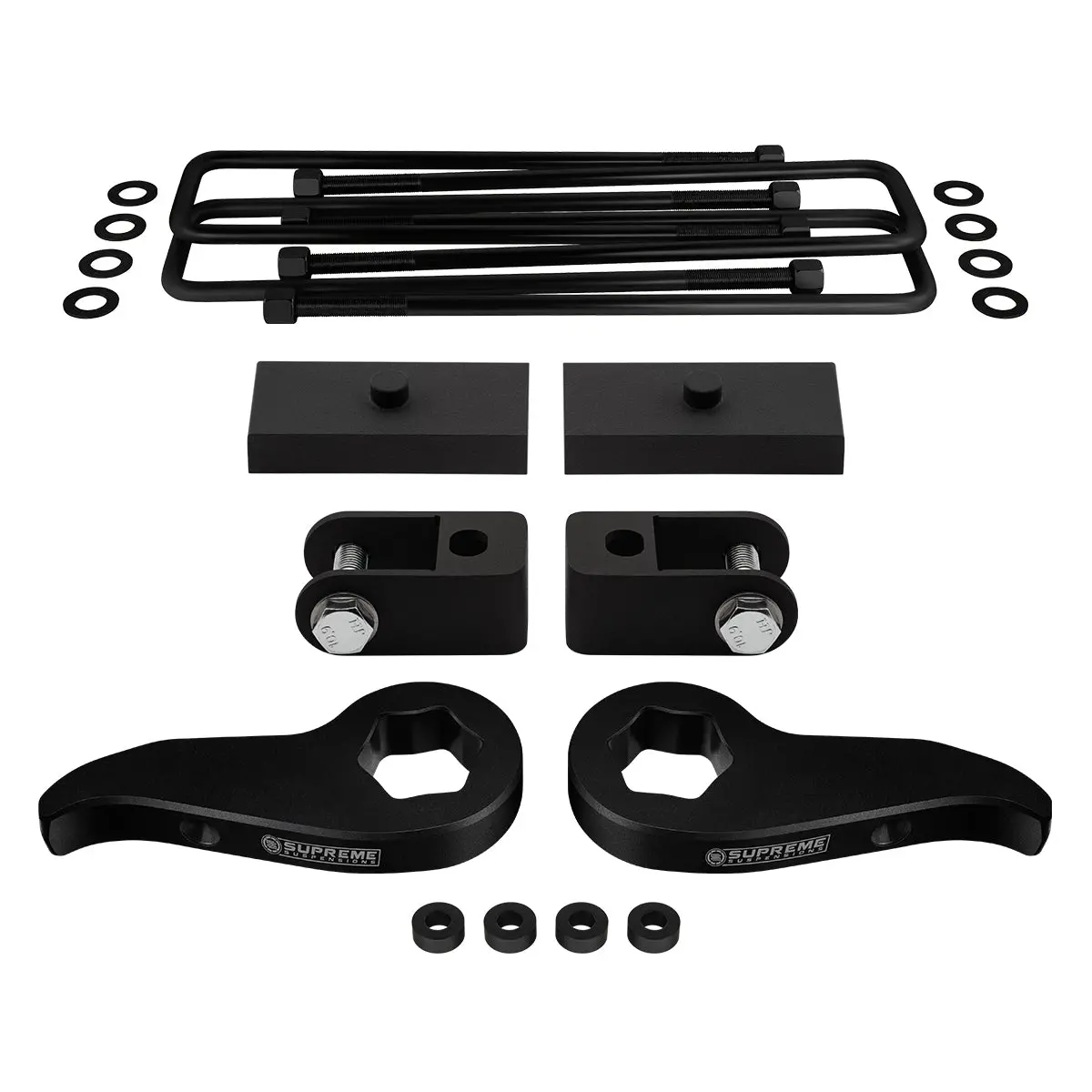 2011-2019 Chevrolet Silverado Hd Full Suspension Lift Kit & Shock Extenders 4Wd 4X4 | | Supreme's New Hd Steel Lift Blocks! 3