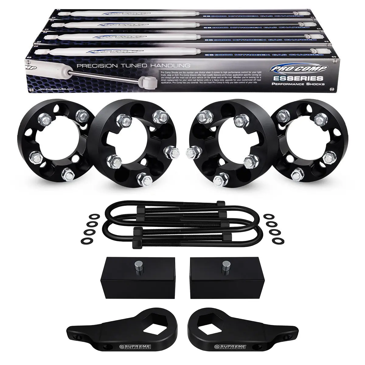 1998-2012 Ford Ranger Full Suspension Lift Kit, Extended Pro Comp Shocks & Wheel Spacers 4Wd 1