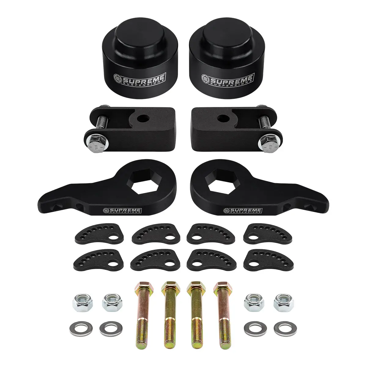2002-2006 Chevrolet Avalanche 1500 Full Lift Kit + Shock Extenders + Camber/Caster Alignment Kit 1