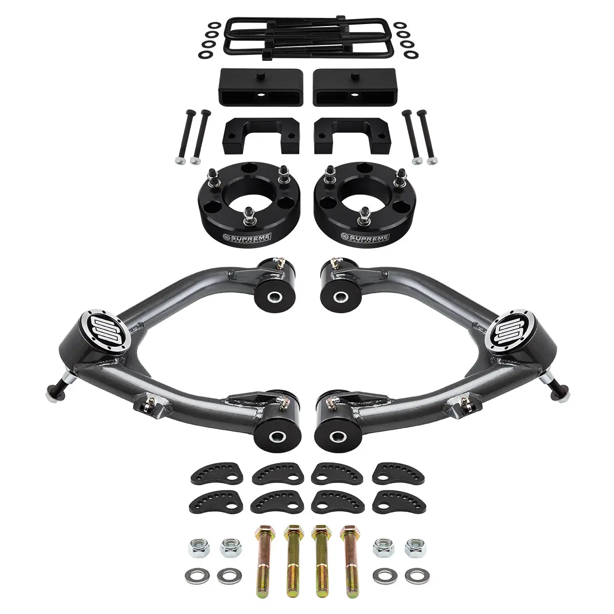 2007-2018 Chevrolet Silverado 1500 Full Suspension Lift Kit With Uni-Ball Upper Control Arms And Camber/Caster Adjusting & Lock-Out Kit 2