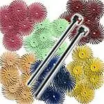 Foredom Scotch Brite Ak4510 Radial Bristle Disc Assortment, 3/4", 38Pc 1