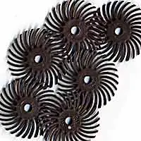 3M Radial Bristle Discs, 36 Grit, Brown, 1", 6-Pk 1