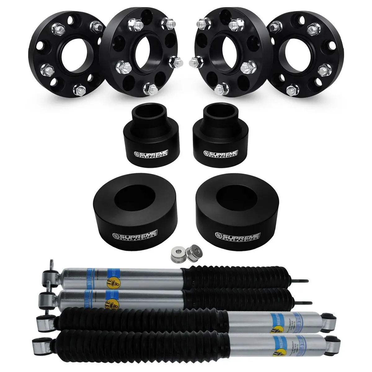 1999-2004 Jeep Grand Cherokee Wj Full Suspension Lift Kit , Bilstein Shocks & Wheel Spacers 2