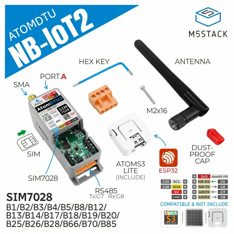 Atom Dtu Nb-Iot2 Kit Global Version (Sim7028) 2