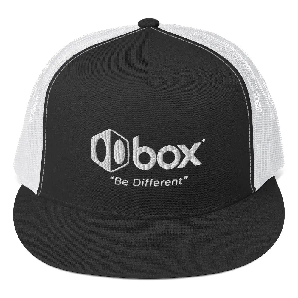 Box One Black & White Trucker Cap 1