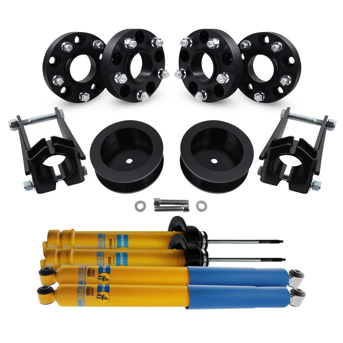 2005-2010 Jeep Grand Cherokee Wk Full 3.5" + 2" Rear Suspension Lift Kit, Bilstein Shocks & Wheel Spacers 2Wd 4Wd 1