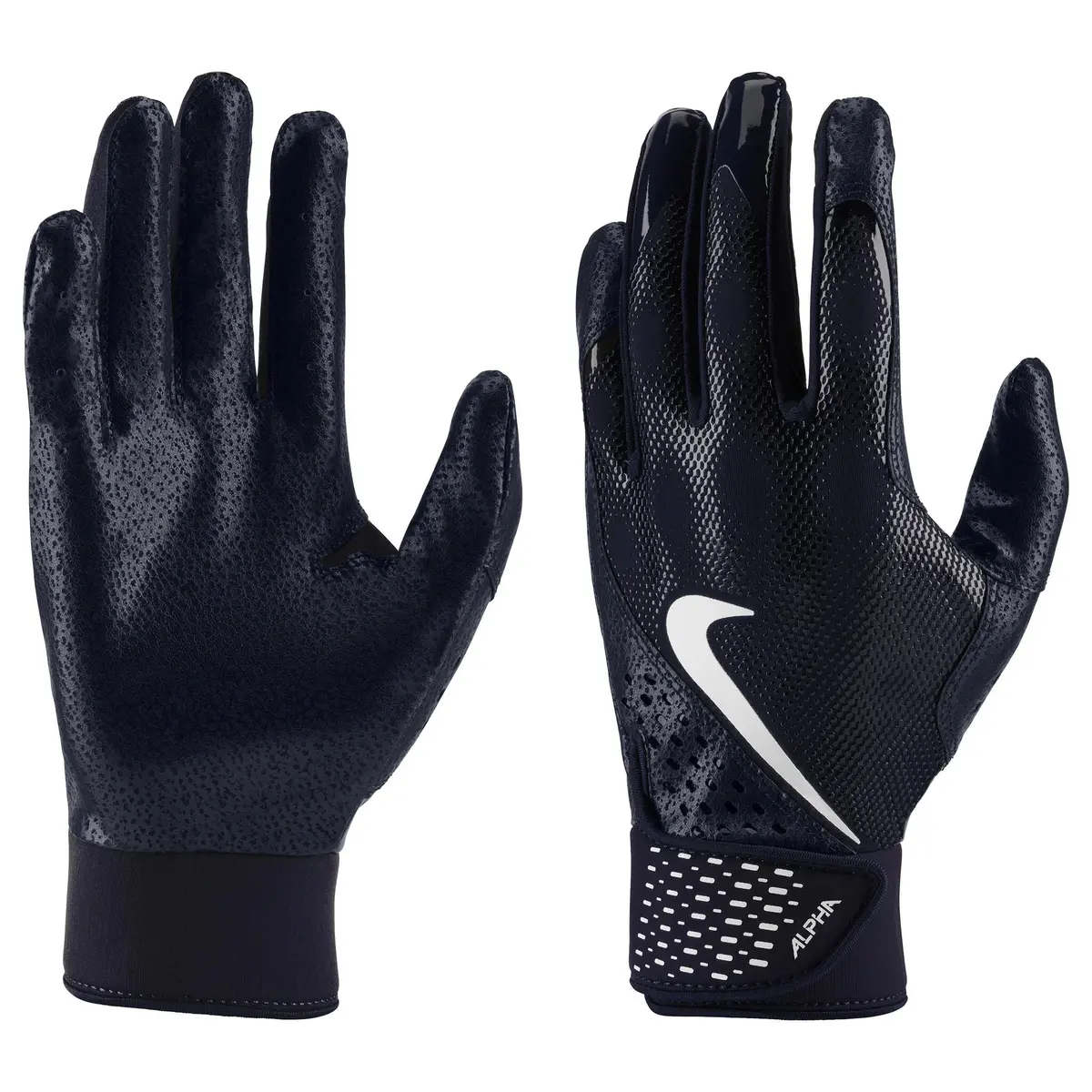 Nike Alpha Adult Batting Gloves - Navy 1