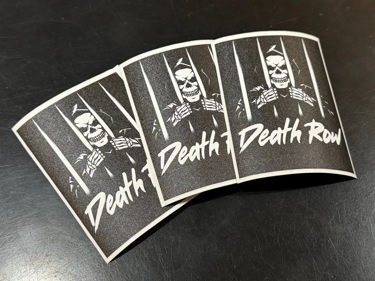 “Death Row” Sticker – Brandon Silva 1985 Mustang Gt (Standard Cut) 1