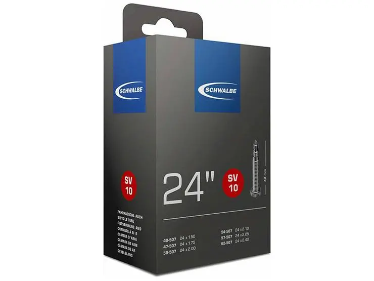 Schwalbe 24 X 1.5 To 2.5 Width Inch Inner Tubes (Off Road And Fat Wheel Inner Tubes). 1