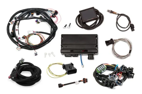 Holley Efi Terminator X - Ford Mpfi Kit Universal Mpfi Main Harness - Ford Spaced Ev1 Injectors - 3.5 In. Touchscreen 1