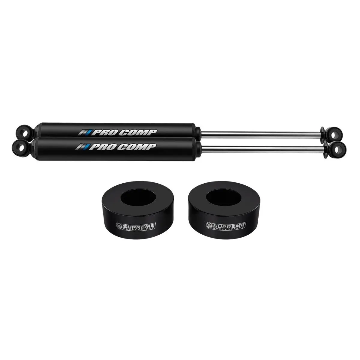 1999-2004 Jeep Grand Cherokee Wj 2" Rear Suspension Lift Spacers With Pro Comp Pro-X Twin Tube Shocks 2Wd 4Wd 1