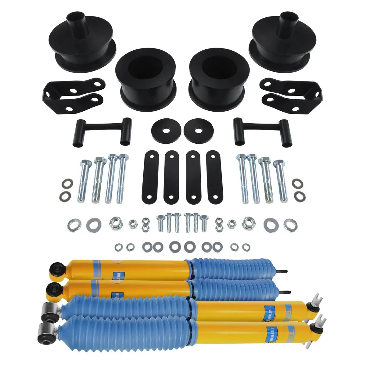 2007-2015 Jeep Wrangler Jk  Full Coil Spacer Lift Kit & Bilstein Shocks 2Wd 4Wd 3