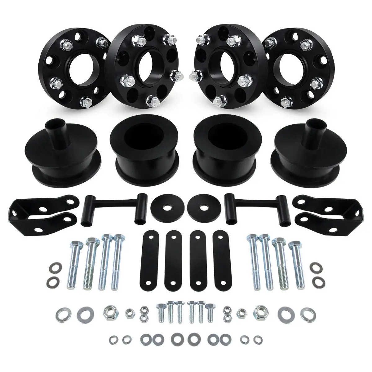 2007-2018 Jeep Wrangler Jk 2.5" Full Coil Spacer Lift Kit & Wheel Spacers 1