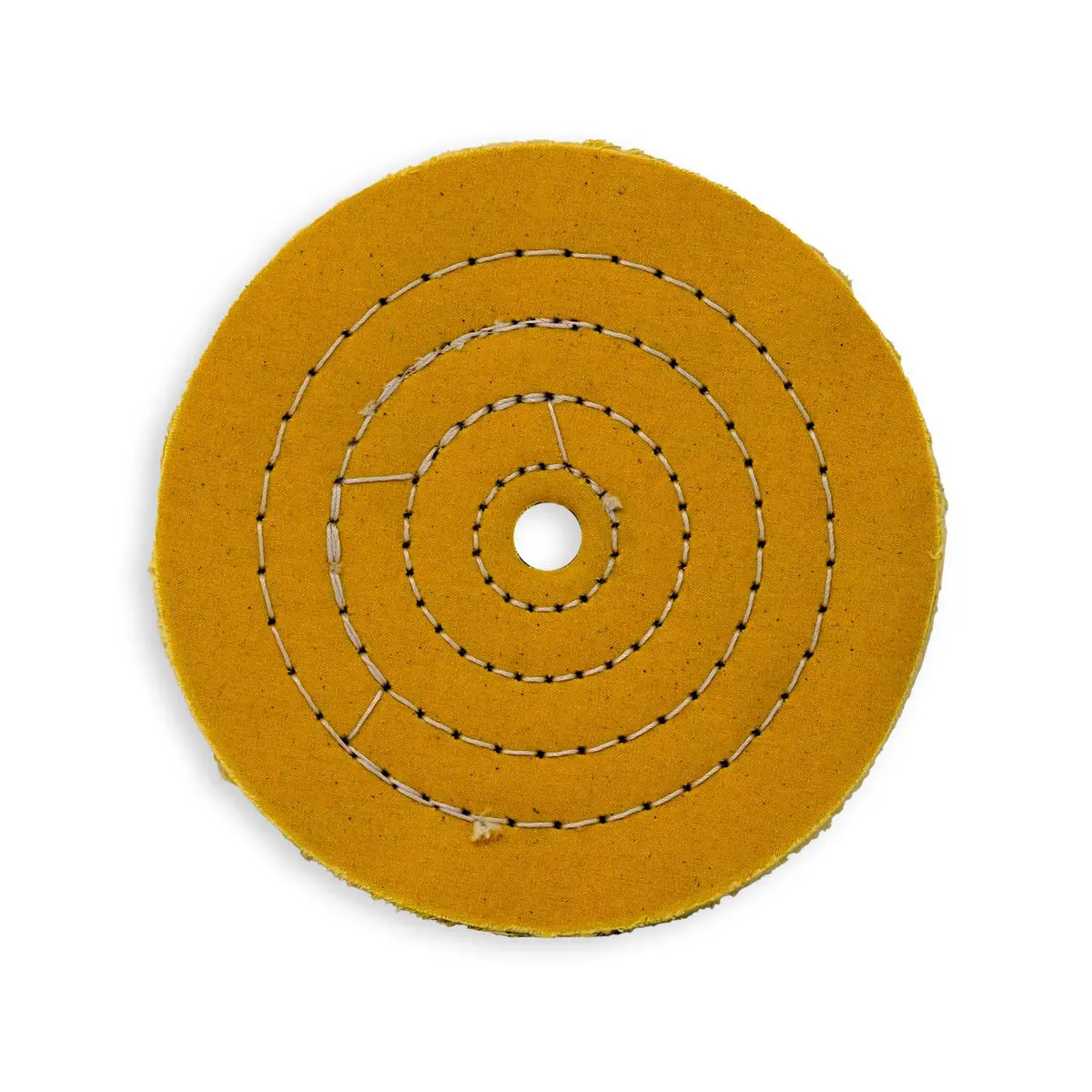 Yellow Mill Treated Cotton Sewn Buffing Wheel 1