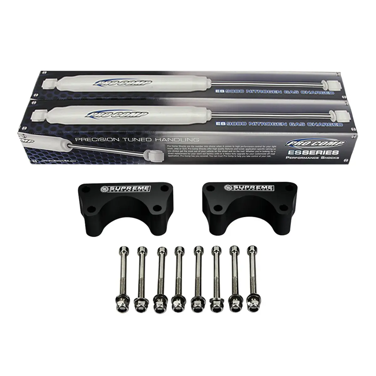 1986-1995 Toyota Ifs Pickup Front Suspension Lift Kit & Extended Length Pro Comp Shocks 2Wd 1