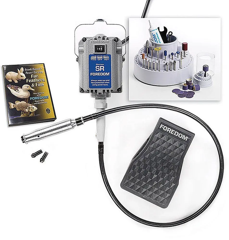 Foredom K-5240 Professional Flexible Shaft Woodcarving Kit 1