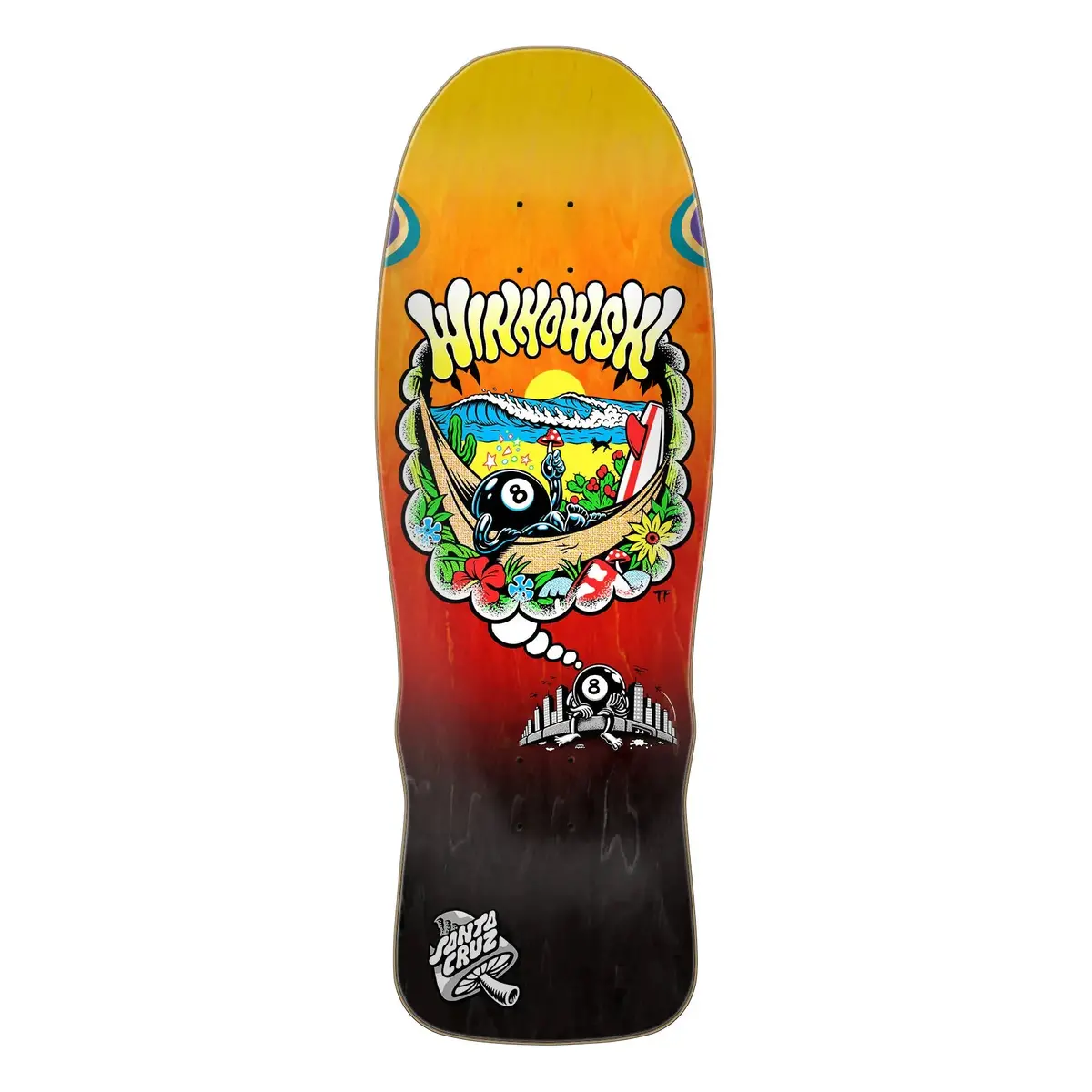Winkowski 8Ballr Day Dream Santa Cruz Skateboard Deck 1