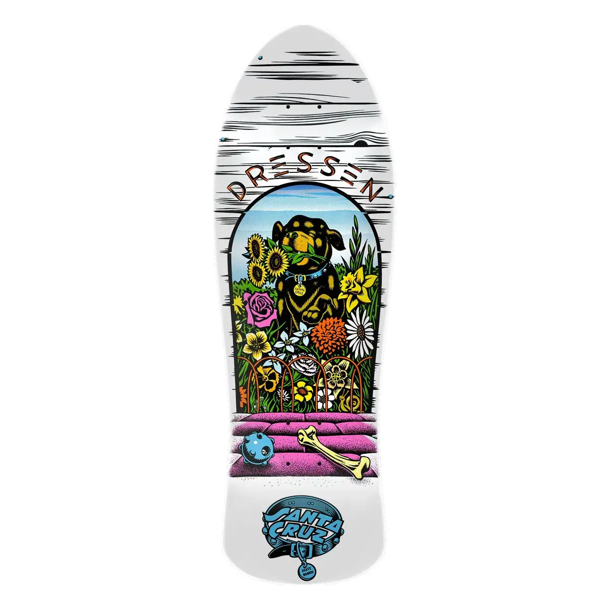 Dressen Pup Reissue Santa Cruz Skateboard Deck 1