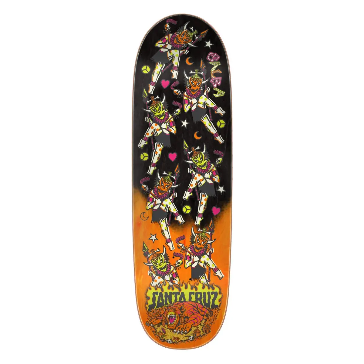 8.80In Salba Firedance Santa Cruz Egg Skateboard Deck 1