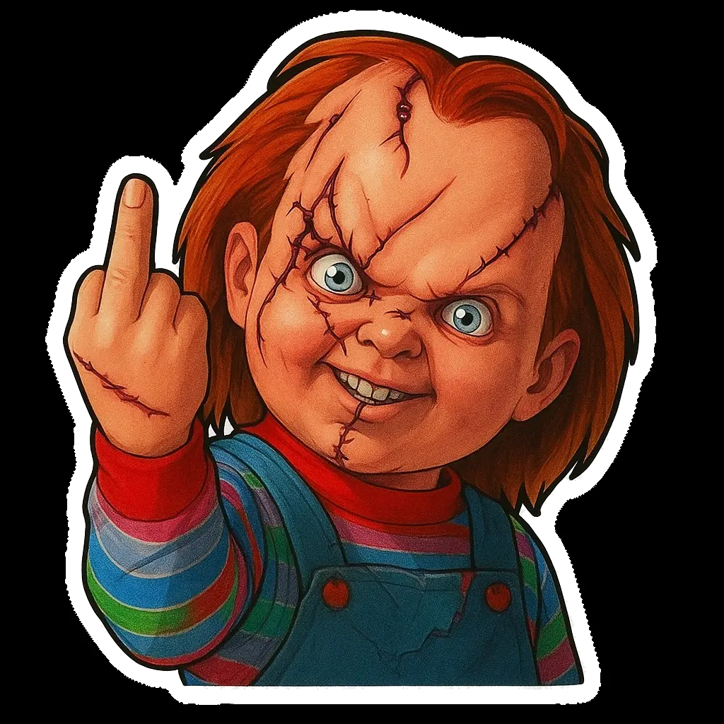 “Weapon X / War Fox” Chucky Sticker – Michael Silva 1