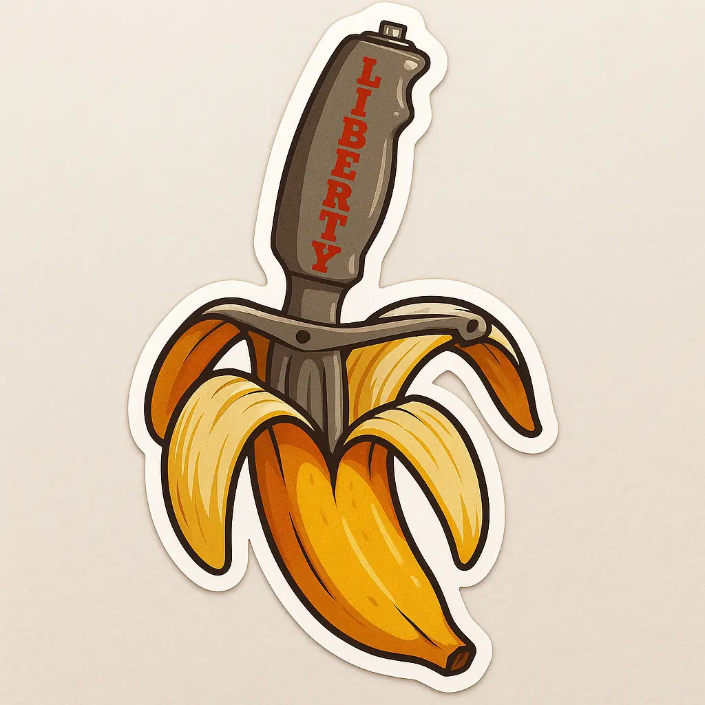 “The Yellow Banana” Liberty Gears Sticker – Psp 1