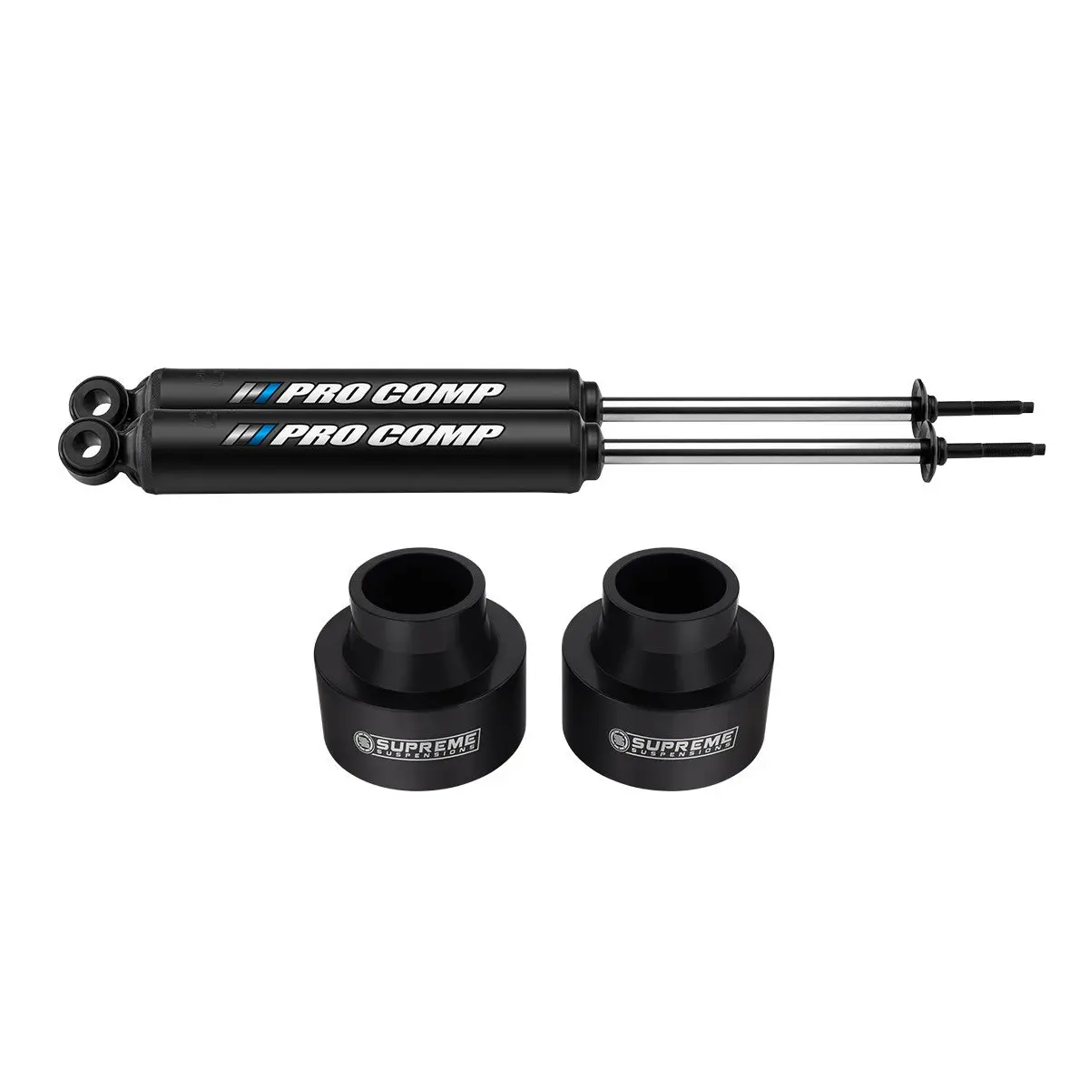 1999-2004 Jeep Grand Cherokee Wj Front Suspension Lift Spacers With Pro Comp Pro-X Twin Tube Shocks 2Wd 4Wd 1