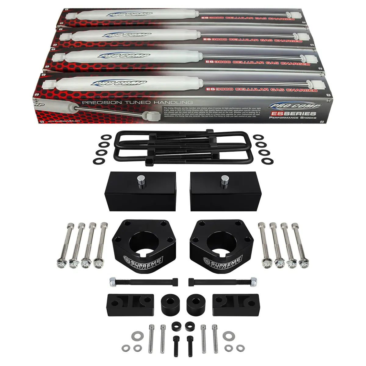 1986-1995 Toyota Ifs Pickup Full Suspension Lift Kit & Extended Length Pro Comp Shocks 4Wd 4X4 1